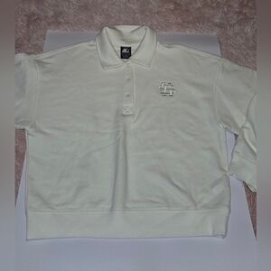 STARTER White Polo Sweatshirt